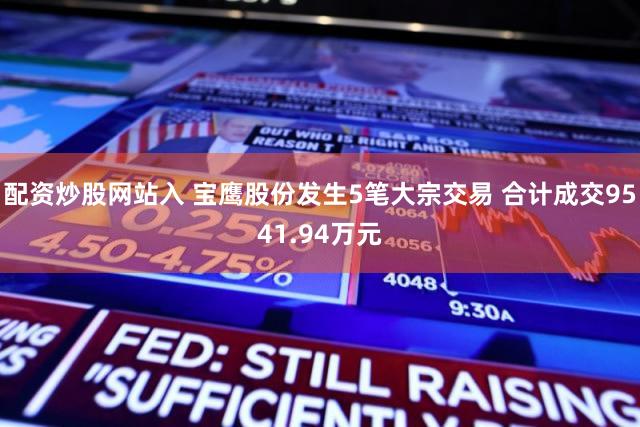配资炒股网站入 宝鹰股份发生5笔大宗交易 合计成交9541.94万元