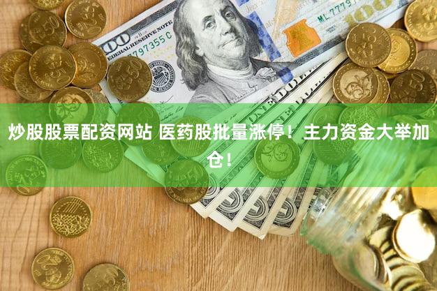 炒股股票配资网站 医药股批量涨停！主力资金大举加仓！