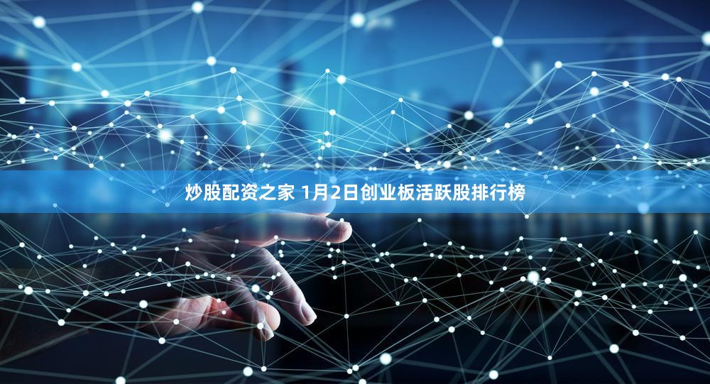 炒股配资之家 1月2日创业板活跃股排行榜