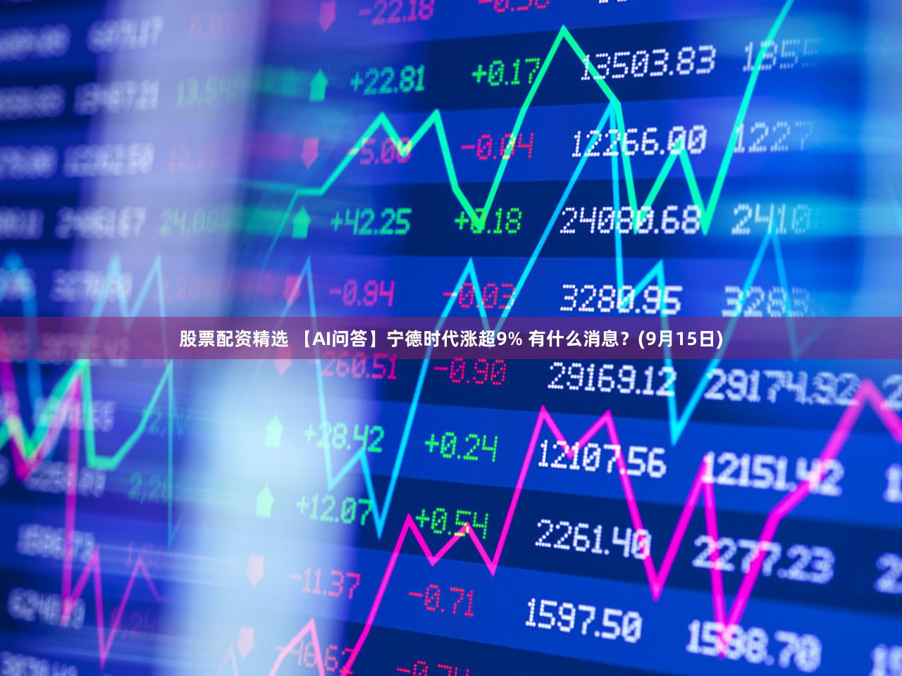 股票配资精选 【AI问答】宁德时代涨超9% 有什么消息?(9月15日)