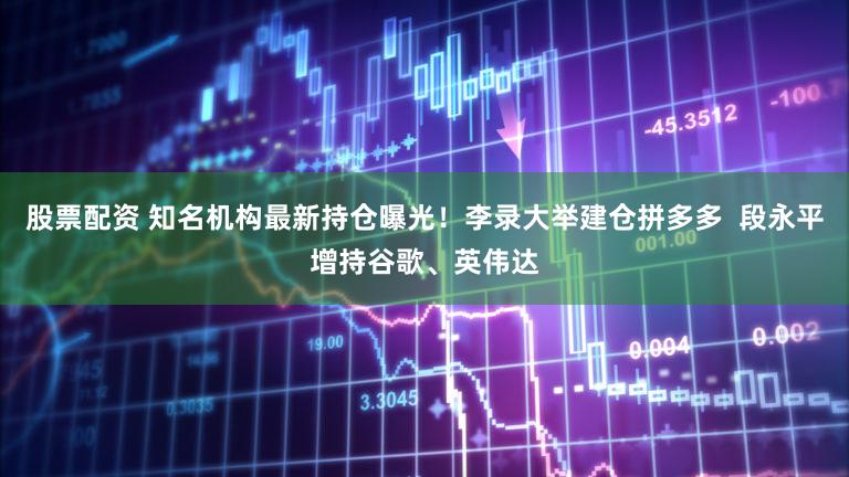 股票配资 知名机构最新持仓曝光！李录大举建仓拼多多  段永平增持谷歌、英伟达