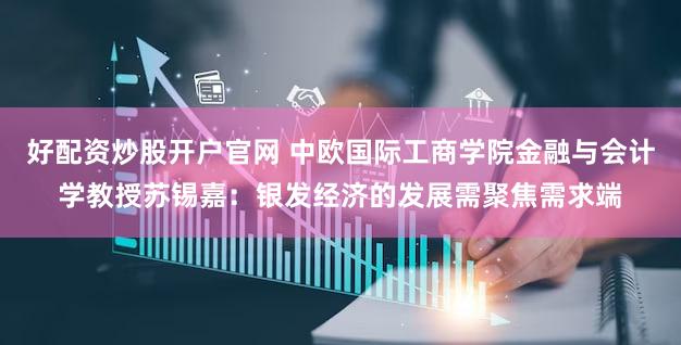 好配资炒股开户官网 中欧国际工商学院金融与会计学教授苏锡嘉:银发经济的发展需聚焦需求端