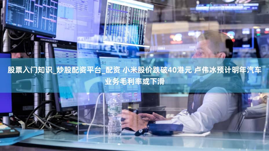 股票入门知识_炒股配资平台_配资 小米股价跌破40港元 卢伟冰预计明年汽车业务毛利率或下滑