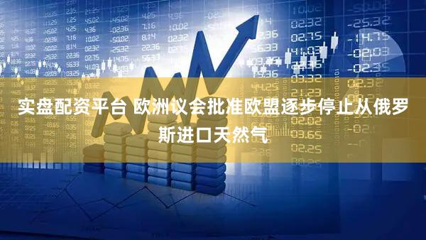 实盘配资平台 欧洲议会批准欧盟逐步停止从俄罗斯进口天然气